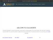 Tablet Screenshot of colourcrete.co.nz